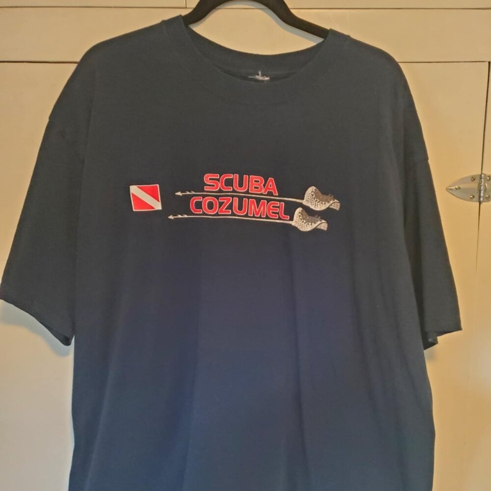 Diver Flag Scuba & Stingray Cozumel T-Shirt